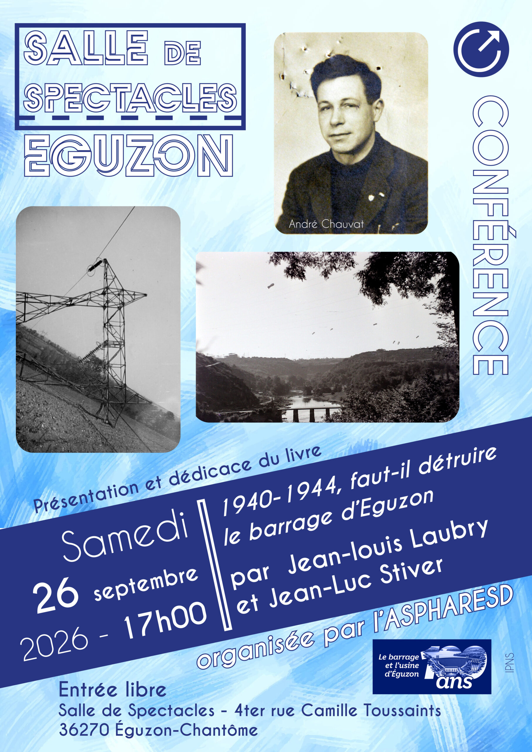 Conférence : 1940-1944, Faut-il détruire le barrage d’Éguzon